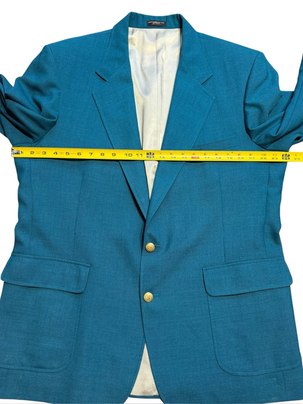 Vintage Suit Blazer Coat Blue - tailored - Size Large, see photos